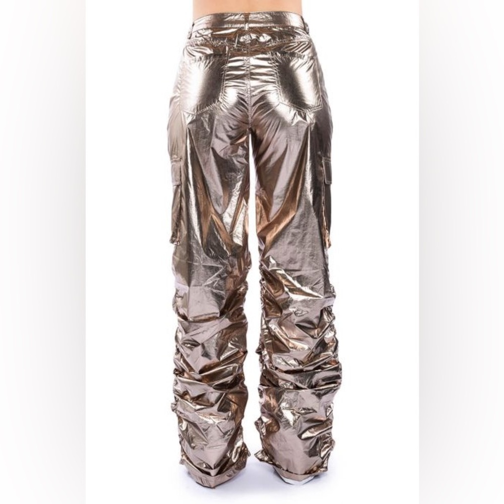 Glimpse of Magic Relaxed Metallic Pant - Silver - Picture 3 of 6